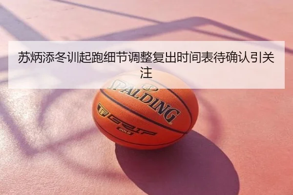 苏炳添冬训起跑细节调整复出时间表待确认引关注